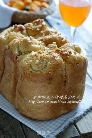 过大年讨好彩吃吉祥如意祥云卷土司(面包机版超柔软):全麦肉松土司的做法步骤:30