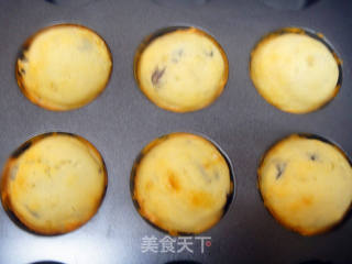 葡萄干香草牛奶麦芬蛋糕的做法步骤:8