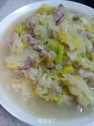 肉末黄芽白的做法步骤:5