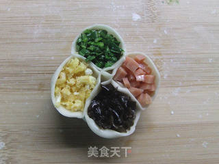四囍蒸饺的做法步骤:11