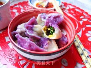 今年过年咱吃不一般的饺子——浪漫双色鸡蛋水饺的做法步骤:18