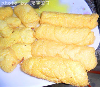 用玉子豆腐做的“黄金福袋”的做法步骤:4