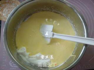 千叶纹戚风蛋糕的做法步骤:9
