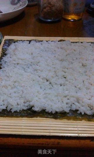 泡菜肉松寿司的做法步骤:5