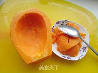 木瓜火腿蛋炒饭的做法步骤:4