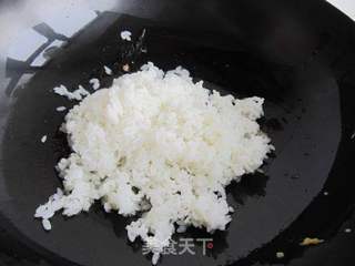 木瓜火腿蛋炒饭的做法步骤:6