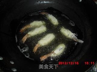 解馋小食之【日式炸虾】的做法步骤：5