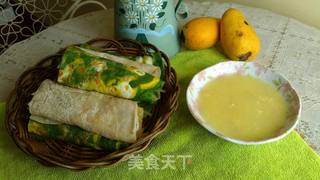 韩国风味彩色蔬菜卷饼的做法步骤:13
