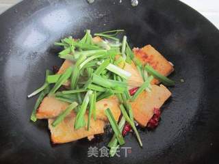 韭菜鸡蛋炒豆腐的做法步骤:9