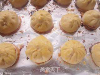 烤豆沙包的做法步骤:13