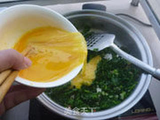 菠菜泼蛋的做法步骤:7