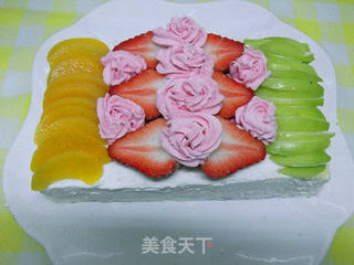 生日蛋糕----桐桐1周岁生日快乐的做法步骤:22