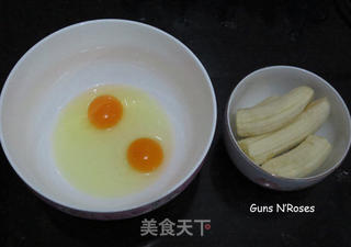 香蕉煎饼的做法步骤:2