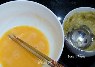 香蕉煎饼的做法步骤:3