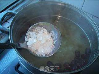 莲子山药银耳羹的做法步骤:8