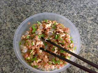 鲜肉虾仁窝贴的做法步骤:4