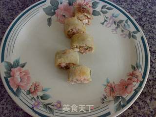 鲜肉虾仁窝贴的做法步骤:12