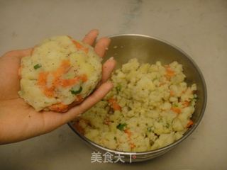 烟熏三文鱼土豆饼的做法步骤：5