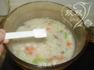 香菇鸡肉粥的做法步骤:7