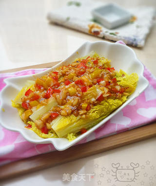 蒜蓉娃娃菜的做法步骤:9