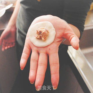 玫瑰花生馅儿的熊猫汤圆的做法步骤:12