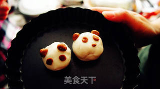 玫瑰花生馅儿的熊猫汤圆的做法步骤:14