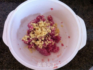 莲藕肉丸子的做法步骤:3