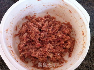 莲藕肉丸子的做法步骤:4
