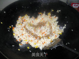 豉油炒饭的做法步骤:13