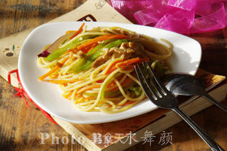 香炒意大利面的做法步骤:11