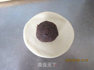 红豆馅雪花面包的做法步骤:5
