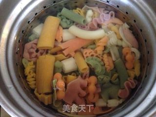意式青酱海鲜面的做法步骤:6