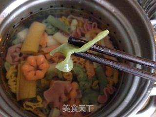 意式青酱海鲜面的做法步骤:7
