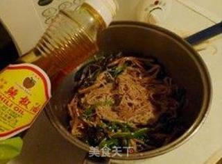 芥末粉丝素拌菜的做法步骤:9