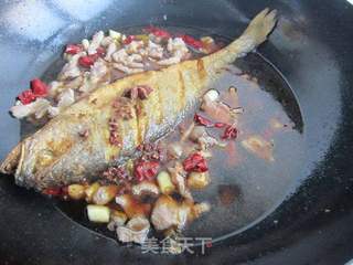 羊肉焖黄花鱼的做法步骤:8