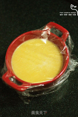 橙肉红薯蛋布丁的做法步骤：4