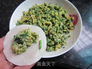 韭菜鸡蛋熟馅饺子的做法步骤：9