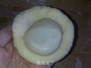 油酥黄糯米香饼的做法步骤:5