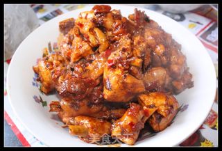 豆瓣辣子鸡的做法步骤:9