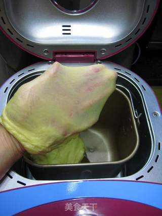 鲜奶油蛋黄土司(面包机版)的做法步骤:11