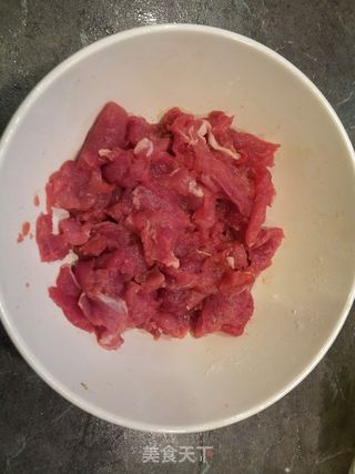 炒芹菜蘑菇肉片的做法步骤:3