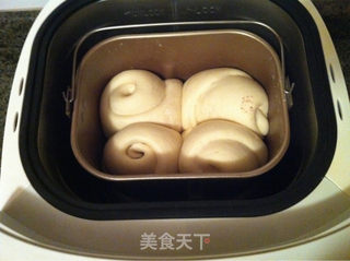 豆沙面包的做法步骤:7