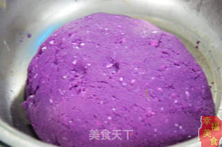 茉莉花紫薯米饼的做法步骤:3