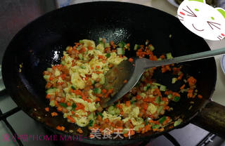 什锦菠萝饭的做法步骤:7