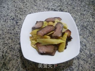 笋尖炒酱肉的做法步骤：8