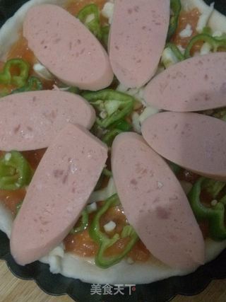 我又一次的随性而为----随意PIZZA的做法步骤:20
