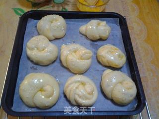 麻香纽结面包的做法步骤:7