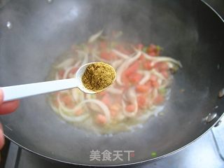 简单也营养——茄汁乌冬面的做法步骤:6
