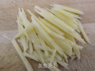 醋溜三丝的做法步骤:5