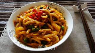 辣炒乌冬面的做法步骤:5